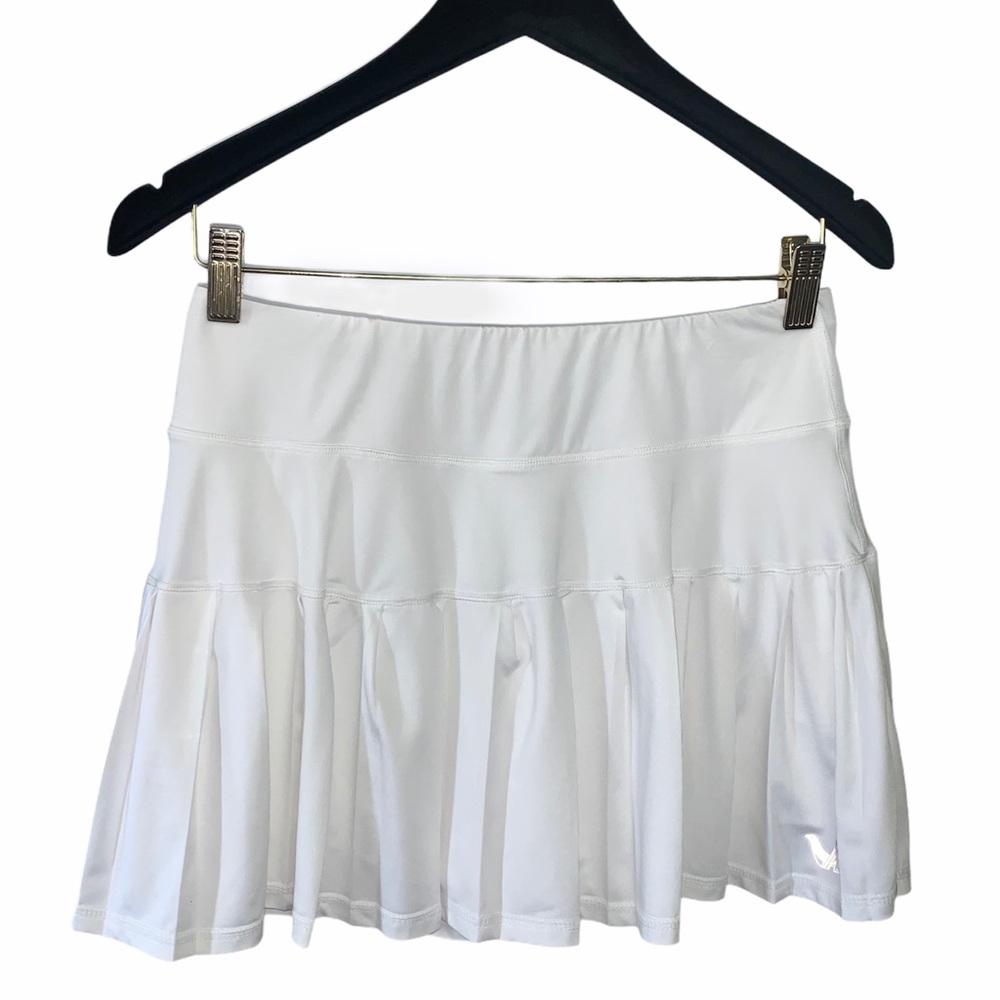 Mak's White Pleated Tennis Skirt